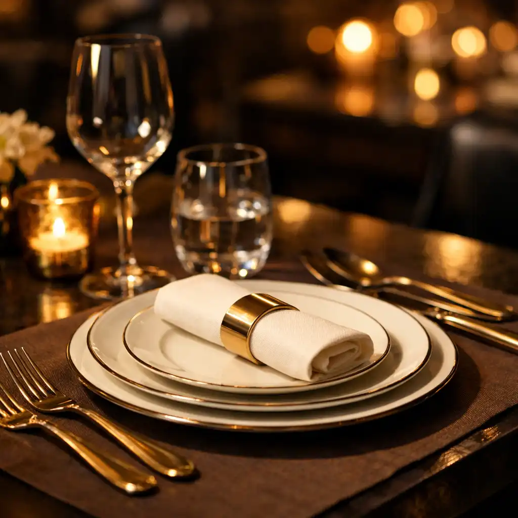 Przygotowany stół degustacyjny w restauracji Smaknorex